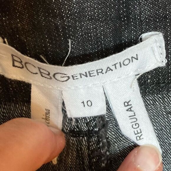 BCBGeneration Black Jeans, Size 10 Regular - Picture 4 of 5